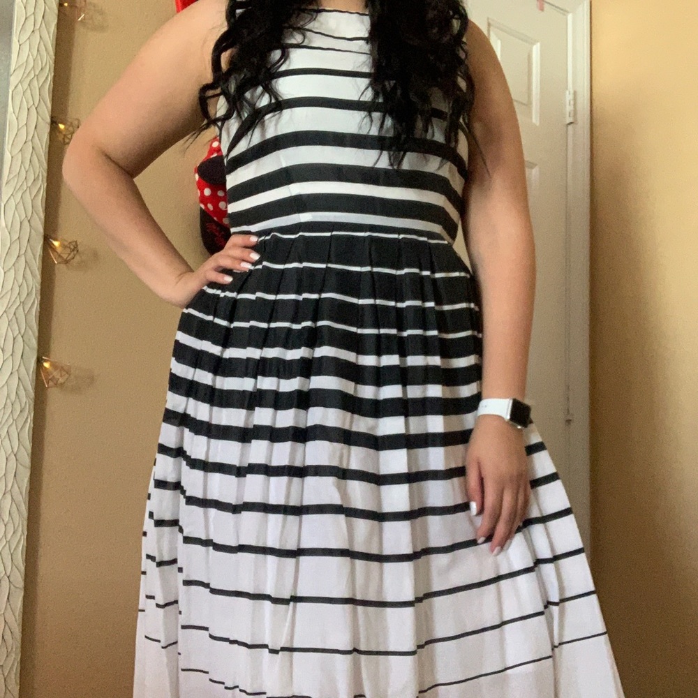 Summer Black and White Dress